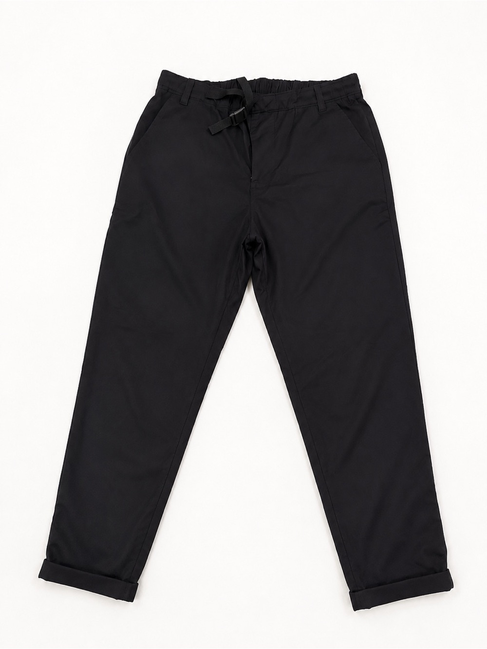 Adidas Black Casual Chinos with Drawstring Waist